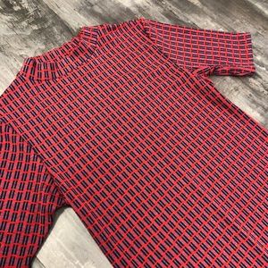 Topshop Short-sleeve High Neck Tunic Top - Sz 6